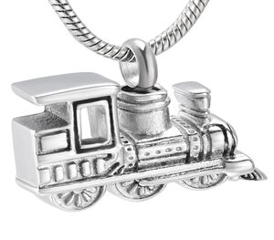 IJD10001 Stainless Steel Train Cremation Urn Pendant Necklace For Women Men Memory Keepsake Cremation Jewelry Hold Ashes8991456