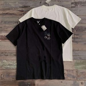 Magliette da camicia da camicia da camicia da uomo t-shirt da uomo di alta qualità Modello di ricamo di alta qualità da uomo asimmetrico e top a maniche corte