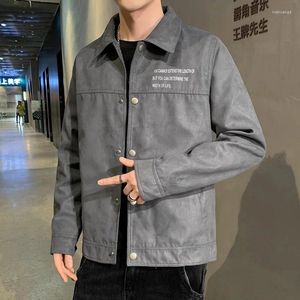Giacche da uomo Autunno inverno Abbassa il colletto Slim Windbreaker Bomber Giacca militare Outwear dell'esercito di moda coreano