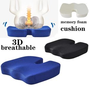 Pillow memória espuma de espuma em u-se-assento cadeira de cadeira de cadeira lenta rebote de assento escritório coccyx ortopédico