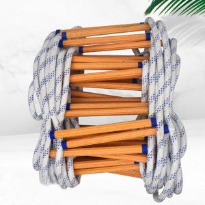 Ladders Emergency Escape Ladder Safety Rope with Hooks Lightweight for Engineering