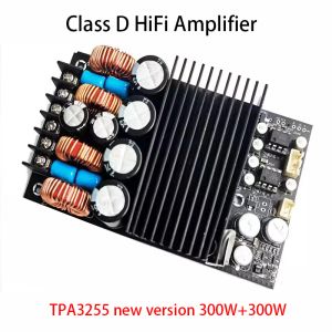 Amplifikatörler TPA3255 HIFI Stereo 300W*2 Sınıf D Amplifikatör Dijital 2.0 Kanal 600W Audio Güç Amplifikatör Kartı DC 48V