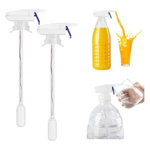 Creative Electric Drink Straws Press Auto Dispenser Juice Drinks Milk Straws Wholesale