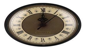 Wanduhren 1PC Klassische Stummschaltung 212Quot Clock Quarzmechanismus Bewegung Einfügen römisch Zum es weiße Gesicht Gold Trim Praktische DIY P9687685