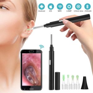 Care 3.9mm Wireless Wifi Visual Ear Picking Hd Camera Otoscope for Nose Oral Inspection Led Light Ear Endoscope Ear Wax Cleaning Care