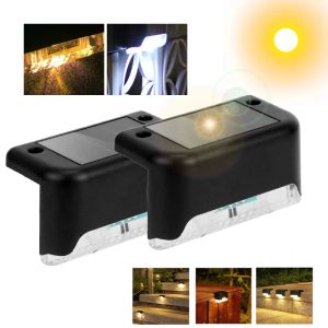 Decorazioni mini luci a led solare luci giardino step sole potenza impermeabile lampada da balcone da esterno scale decorazioni piccole luce notturna