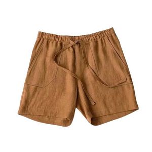 Men's Shorts 2024 Men Summer Cotton Linen Shorts Running Bodybuilding Ultrathin Solid Color Breathable Quick-Drying Casual Beach Short pantsL2405