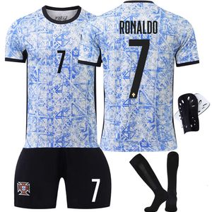 Football Trikot 2425 Cup Portugal Away Kit 7 C Ronaldo Größe 8 B Gebühr Kinderfußballtrikotversion