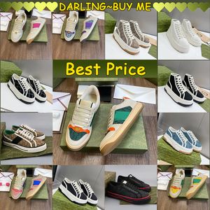 Designerinnen Frauen lässige Schuhe mit niedriger Qualität hochwertiger Sneaker-Leinwand Tennisschuhschuhe cool rotes grünes Schnürfach Flachform Classic 2024 Paare Neue Trendy 97