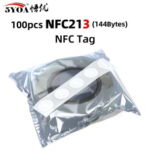 Sistema 100pcs/lote nfc tag nfc213 rótulo 213 adesivos tags badges starther labil