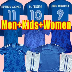 2024 Cruzeiro Edu Bidu Mens Maglie da calcio Adriano Allona 3a maniche corte camicie da calcio femminile da donna per uomini kit per bambini 2024