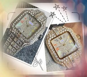 Beliebte Super -Face -Männer Quarz Uhr Uhr Top Marke Diamonds Ring wasserdicht 3 Stiches Design Edelstahlgurt gut aussehende Großhandel männliche Geschenke Armbandwatchwatch