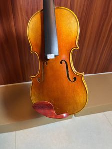 4/4 de qualidade de violino artesanal Strad cópia de spruce bordo de grão transparente som poderoso som