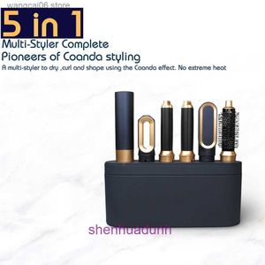 Elektriskt hårtork Ny hårtork Multi Hair Styler 5 In1 Curling Iron Hair Starten med hårborste Hårtork för hårtork Hår Multi Styler T2312 VX5Y