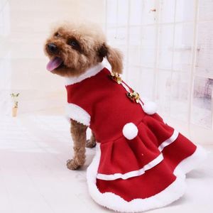 犬のアパレル美しいクリスマスフェスティバルドレスは秋のための装飾ペットスカート