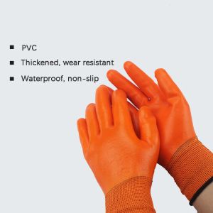 Handschuhe 5/12pairs arbeiten Schutzhandschuhe PVC Dicke DIPED -BOND -SITTE GLOVES WASHERFORTE NONSLIP WEALRESTANT SICHERHEITS GEICHTAGE