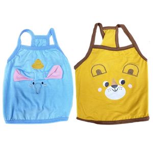 Summer Dog Vest Kjol Cat Puppy Apparel Cartoon Pet Clothes Yorkie Pomeranian Maltese Poodle Bichon Schnauzer Clothing Costumes 240429