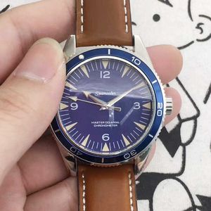 Tasarımcı Watch Reloj Saatler AAA Mekanik Saat Oujia Hayalet Mavi Yüz Boncuklu Alt Tam Otomatik Mekanik Saat Y00 Makine Ertesi Saat