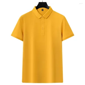 Erkek Polos Yaz İnce Yakası Kısa Kollu T-Shirts Düz Renkli Büyük Boy Üst Boy İşletme İş Slim Fit Polo Gömlek