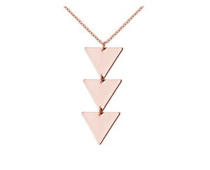 9st European och American New Simple Pendant Necklace Geometric Triangle Halsband Temperament Tassel Women Sweater Chain T1032709915