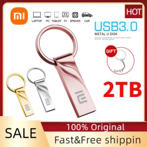 Sürücüler Xiaomi USB Memoria 2TB OTG Metal USB 3.0 Kalem Sürücü Anahtarı 1 TB Tip C Yüksek Hızlı Pendrive Mini Flash Tahrik Bellek Çubuğu U Disk PC