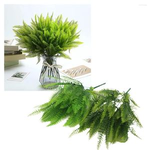 Decorative Flowers Artificial Asparagus Fern Grass Plant Green Outdoor Ceremony Wedding Decoration Fake Plastic Room F3m8