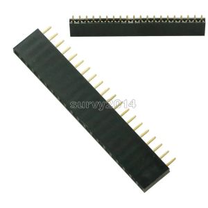 Accessoires 10pcs 20pin 2,54 mm Single Row Female Pin Header 1x20 Straight Pin Socket Stecker für Arduino