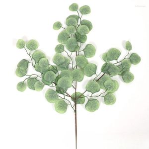 Dekorativa blommor Artificia Eucalyptus Leaf Bundle Wedding Decoration Artificial Apple Plant Flower Arrangement Prydnad