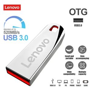Adapter Lenovo 2TB 1 TB USB -Steckerlaufspeicher USB -Flash -Laufwerk 520 MB/s Hochgeschwindigkeits USB 3.0 Pendrive Waterfamof USB Stick für Tablet/Spiel/Fernseher