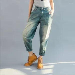 Women's Jeans Boyfriend For Women Streetwear Harem Denin Pants Loose Casual Vintage Baggy High Waist Trousers