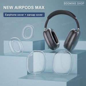 For Airpods Max bluetooth Headphone Accessories Transparent TPU Solid Silicone Waterproof Protective case AirPod Maxs Headphones Headset