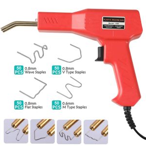 Lasser da 50 W Hot Stapler in plastica Saldatura in plastica Kit di riparazione del paraurti Kit di riparazione in plastica Kit di riparazione di pistola calda per armi per paraurti strumenti di riparazione di crack