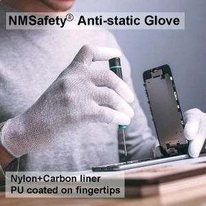 Handskar 2023 Anti Static ESD Safety Work handskar Nonslip Nyloncarbon Working Glove