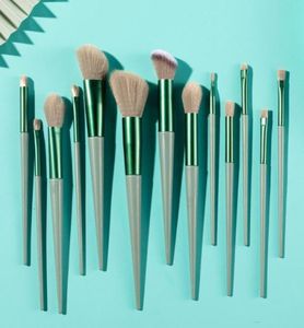 Ben spazzole per trucco 13pcs Siji Green Fix Brush Pack Set di miscela portatile Make Up Beauty Strumento di bellezza Blush Sliose Powder3393817