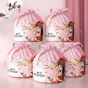 Set 1Roll Cotton Disposable Face Towels Baby Facecloth Make up Wipes Bathroom Dry Wet Skincare Facial Tissue Napkin Washable Towel