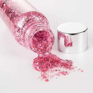 H0YP Body Glitter wielofunkcyjny brokat oka Paznokcie Włosy Body twarz Glitter Gel Art Flash cekins festiwal Glitter Glitter cień do powiek dekoracja D240503