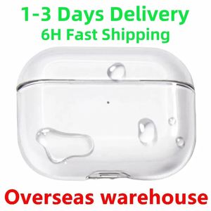 US Warehouse för AirPods Pro 2 Air Pods Pro 2 3 hörlurar 2: a hörlurstillbehör Silikon Skydd Cover Wireless Charging Box Sock Proof Case