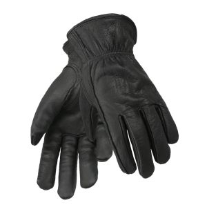 Handskar Black Working Handskar Läderförare Motorcykel Kohude Safety Works Glove For Men Women No Foding