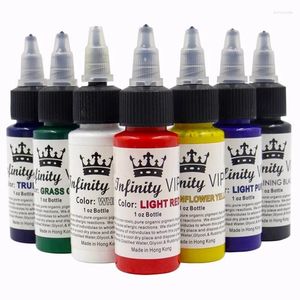 Tattoo Inks Advanced Natural Plant Pigment 7 Color Set Embroidery Machine Permanent Ink Beauty Tools 1 Oz