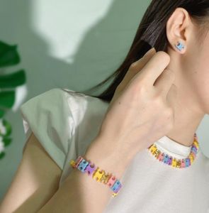 Jelly chain bracelet women039s Bracelets 2022 New Design Simple ladies colorful Necklace Designer Jewelry N021967459554