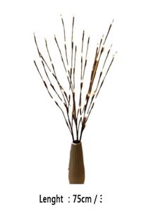 Julgrandekoration pilgren 20 glödlampor blinkande LED -ljussträng Tall Vase Willow Twig Lamp Home GA BBYPKN PACKING20109198170