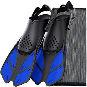 Snorkel Fins Adjustable Buckles Swimming Flippers Short Silicone Scuba Diving Shoes Open Heel Travel Size Adult Men Womens 240425