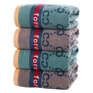 Handdukar ren bomull badhandduk mode tecknad yarndyed jacquard mjuk absorberande hem badrum badet större förtjockad handduk 70x140 cm
