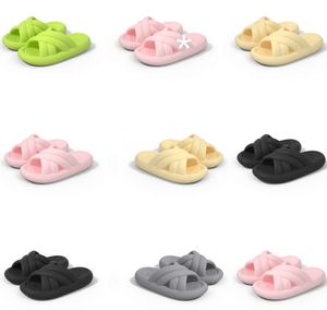 Летние новые тапочки дизайнер для женщин для женщин обувь зеленая белая черно-розовая сандалия с серой розовой тапочкой мод-031 Женские плоские слайды Gai 2024