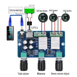 Förstärkare XHA355 DC12V YAMAHA 2.1 Channel 10WX2+20W Stereo Audio Digital Power Amplifier Board Bass Subwoofer AMP Amplificador