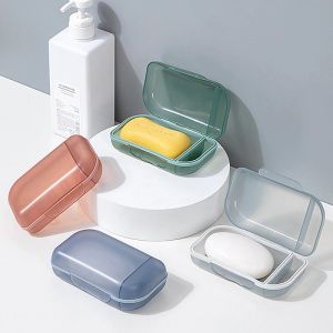 Pratos portáteis lascas seladas shampoo shop slowar caixa de caixa recipiente para suprimentos de viagem em casa chuveiro de banheiro