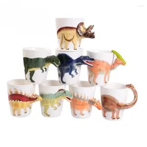 Mugs 400ml Creative 3D Cartoon Animal Mug Cute Ceramic Coffee For Kids With Colorful Painting