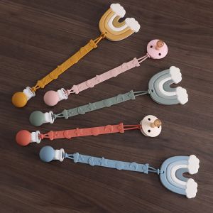 Blocca il design del ciuccio neonato di grado alimentare Teether BPA Free Infant Tactile Training Toys Bebe Teething Toy Baby Silicon