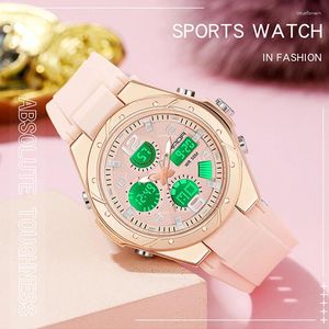Нарученные часы Relogio Feiminio Digital Watch Women Women Luxury Rose Gold Men Sports Watches Led Electronic Foril