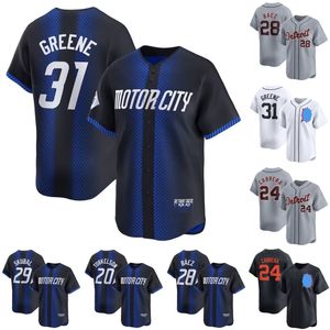 Miguel Cabrera 2024 City Connect Tiger Jersey Matt Vierling Javier Baez Jake Rogers Riley Greene Spencer Torkelson Carson Kelly Meadows Zach McKinstry Maglie